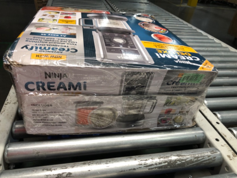 Photo 2 of ***USED - LIKELY MISSING PARTS - UNABLE TO VERIFY FUNCTIONALITY***
Ninja NC501 CREAMi Deluxe 11-in-1 Ice Cream & Frozen Treat Maker for Ice Cream, Sorbet, Milkshakes, Frozen Drinks & More, 11 Programs, with 2 XL Family Size Pint Containers, Perfect for Ki