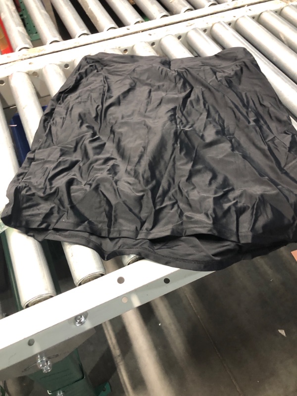 Photo 1 of Pinup Fashion Women High Waisted Black Swim Skirts Bottoms Long Shorts Skorts Athletic Tummy Control Modest Swimsuits Skirt L