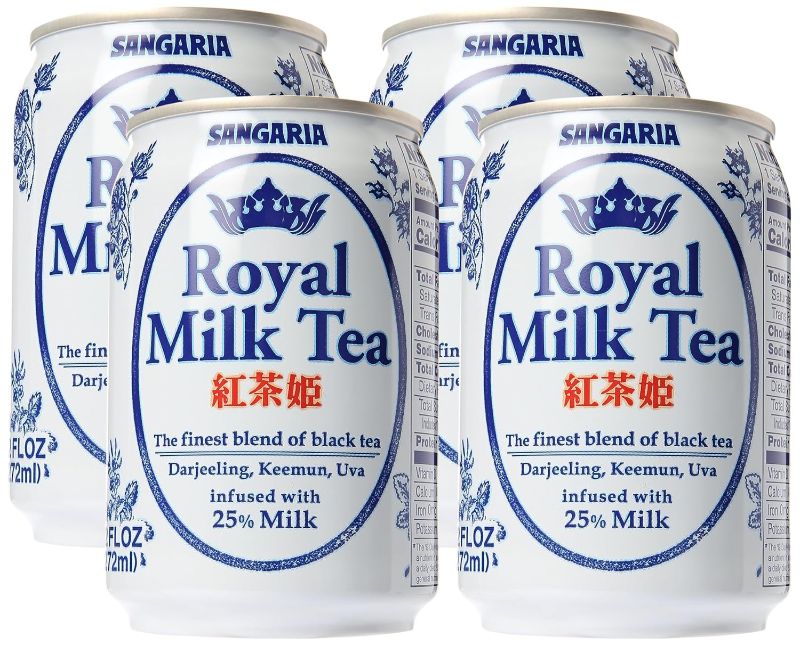 Photo 1 of *(Best By 07/2024)* SANGARIA Royal Milk Tea, 8.96 Fluid Ounce (Pack of 8)