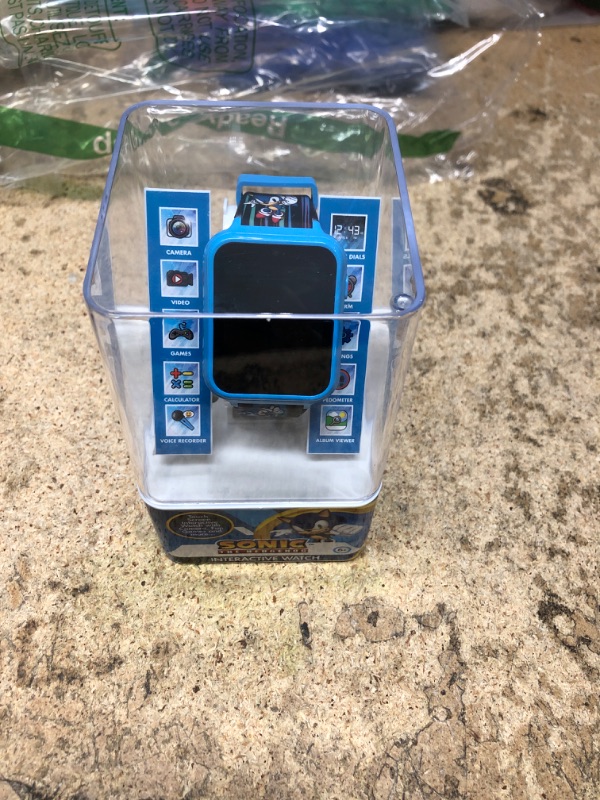 Photo 1 of Accutime Kids SEGA Sonic The Hedgehog Blue Educational Touchscreen Smart Watch Toy for Boys, Girls, Toddlers - Selfie Cam, Learning Games, Alarm, Calculator, Pedometer (Model: SNC4141AZ)