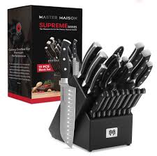 Photo 1 of * HEAVY USE* NEEDS SHARPENING* Supreme Series 19 Pc High Carbon Stainless Steel Knife Set