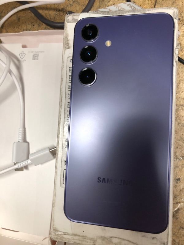 Photo 5 of **MINOR SCRATCHES AROUND FRAME**
SAMSUNG Galaxy S24 Cell Phone, 256GB AI Smartphone, Unlocked Android, 50MP Camera, Fastest Processor, Long Battery Life, US Version, 2024, Cobalt Violet