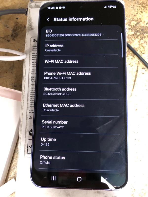 Photo 3 of **MINOR SCRATCHES AROUND FRAME**
SAMSUNG Galaxy S24 Cell Phone, 256GB AI Smartphone, Unlocked Android, 50MP Camera, Fastest Processor, Long Battery Life, US Version, 2024, Cobalt Violet