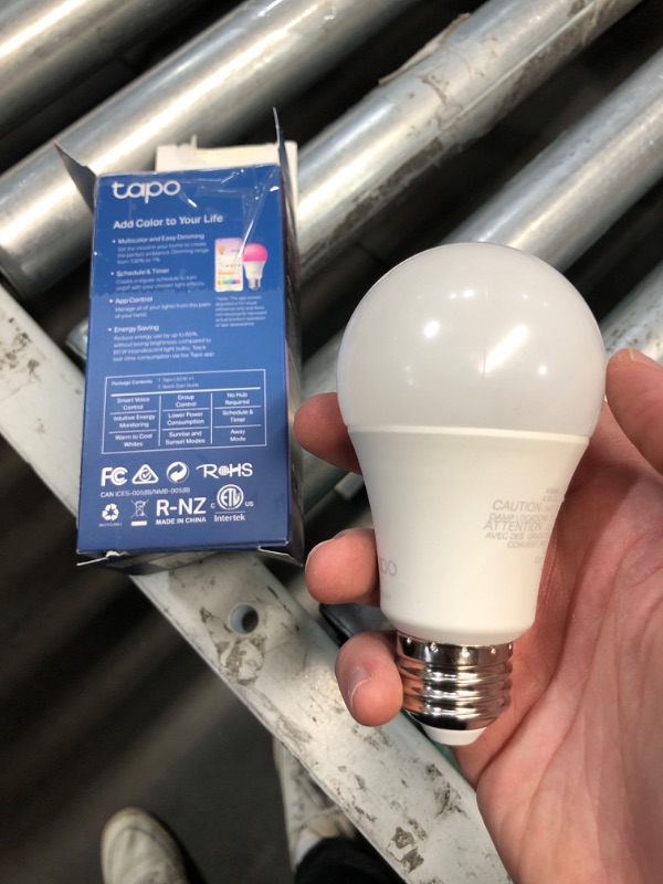 Photo 2 of (READ FULL POST) Tapo TP-Link Smart Light Bulbs, 16M Colors RGBW, Dimmable, Alexa Frustration-Free Setup, A19, 60W Equivalent, 800LM CRI>90, 2.4GHz WiFi only L531E