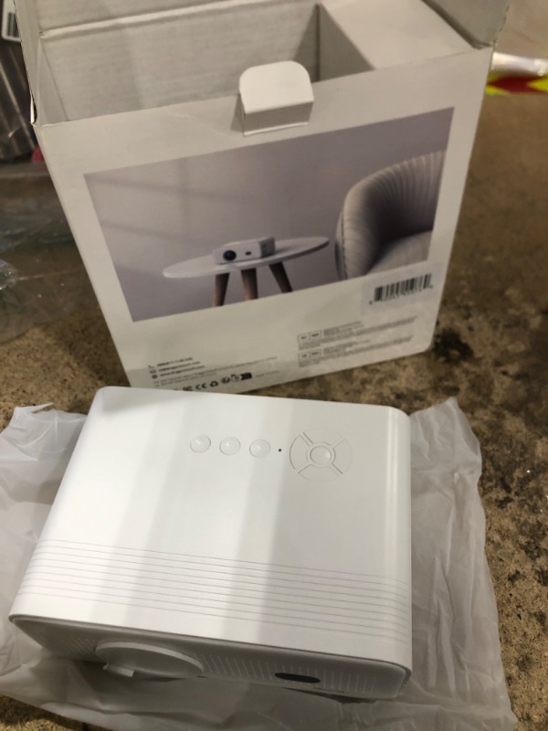 Photo 1 of [Electric Focus] Mini Projector with 5G WiFi 6 and Bluetooth, Support FHD 1080P Smart Video Projector, 12000L Portable Movie Projector with Auto Keystone Compatible with iOS/Android/TV Stick/HDMI/PS5