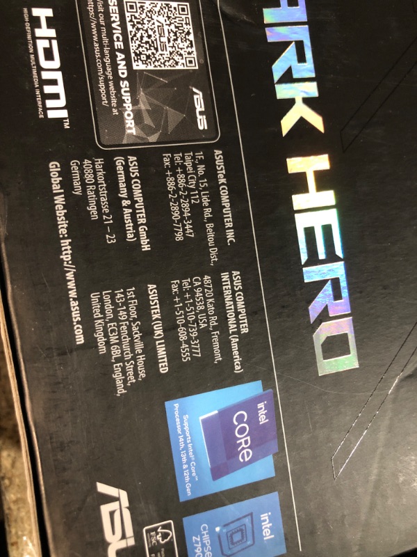 Photo 4 of (IMPORTANT SEE NOTES BEFORE BIDING) ASUS ROG Maximus Z790 Dark Hero (WiFi 7) LGA 1700(Intel 14th &13th&12th Gen) ATX Gaming Motherboard(PCIe 5.0x16, 5xM.2 Slots,DDR5,2X Thunderbolt 4 Ports, USB Type-C Front-Panel)