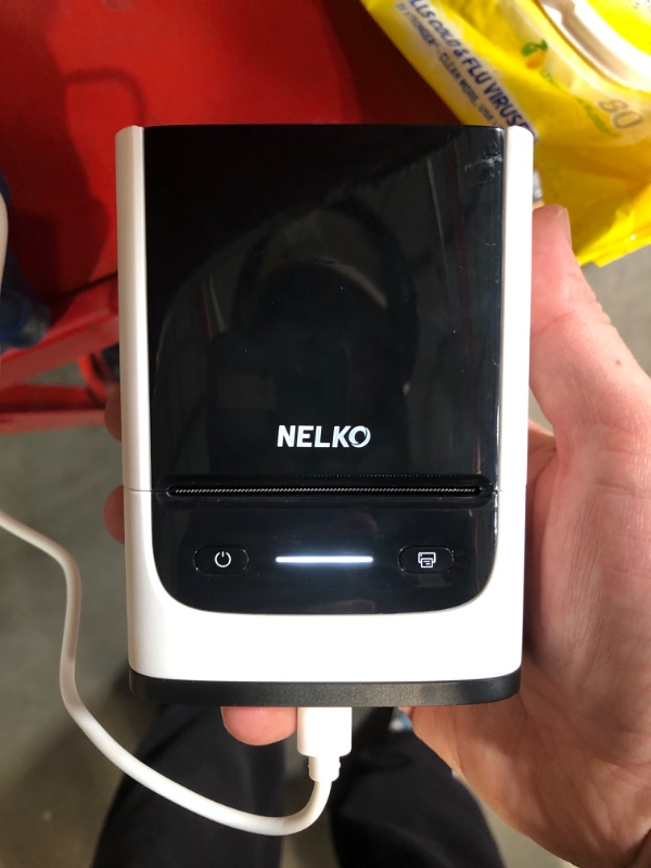 Photo 2 of (READ FULL POST) Nelko Label Maker Machine with Tape, PM220 Bluethooth Label Printer, 2 Inch Portable Thermal Printer for Small Business, Address, Logo, Clothing, Sticker Printer for Phones & PC, White
