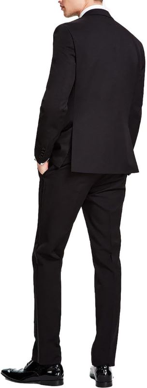 Photo 3 of (READ FULL POST) Kenneth Cole REACTION Men's Performance Fabric Tuxedo, Formal Suit for Black Tie