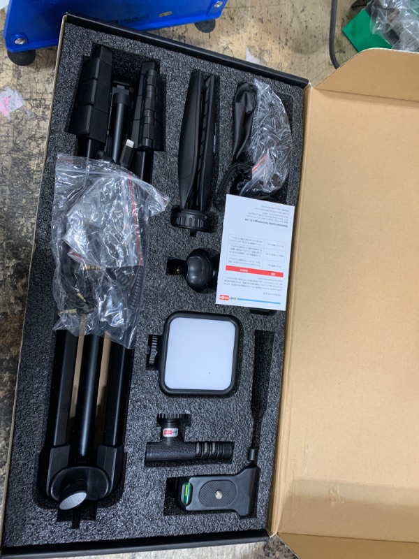 Photo 1 of USKEYVISION Vlogging Kit for iPhone Youtuber Kit Content Creator Kit for Smartphone with 59'' Extendable Fullsize Tripod,Tricolor LED Light,Shotgun Mic for iPhone 15/14/13 Mini/Pro/Max(Vlog K4)