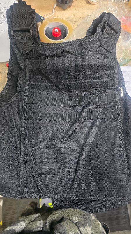 Photo 1 of 
MGFLASHFORCE Tactical Vest for Men, Security Police Fbi Airsoft Vest