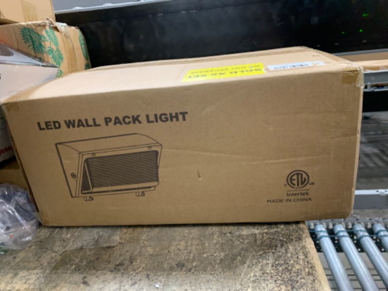 Photo 2 of 120W LED Wall Pack 100W 80W Adjustable, 3000K/4000K/5000K Selectable, 120-277V 15600lm 0-10V Dimmable Outdoor Security Lighting with Dusk-to-Dawn Photocell, ETL Listed 2-Pack
