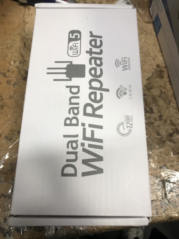 Photo 2 of 1200Mbps WiFi Extender, WiFi Extender Signal Booster for Home, Internet Extender WiFi Booster, WiFi Range Extender Covers Up to 12880 sq. ft & 105 Devices, Supports Ethernet Port