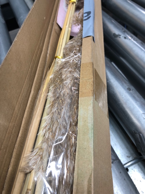 Photo 1 of 12 Pcs Large Dried Pampas Grass Decor Tall 35 inches, Boho Decor Pompas Floral for Arrangements Home Wedding Yard Party Photography, Fluffy

