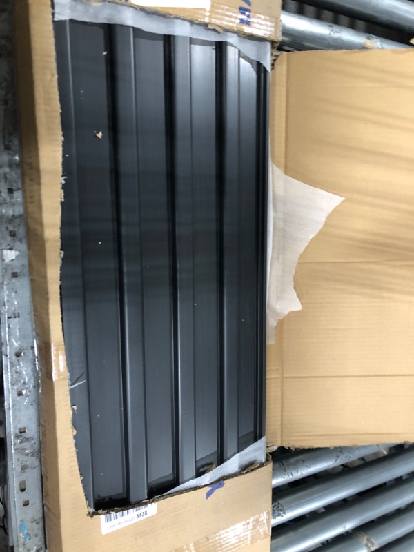 Photo 1 of Slatwall Panel Garage Slat Wall Storage Systems, PVC Slat Wall Paneling Garage Tool Organizer Wall Mount, Black 4’x2’ Slatwall Panels Garage Wall Organizer, Garage Storage & Organization Products