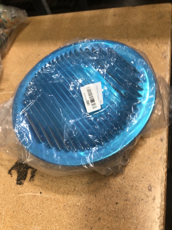 Photo 1 of 10" Inch Aluminum Universal Louvered Vent Cover - Wall Mountable Louvered Duct Termination - Steel Wire Screen - Air Intake and Exhaust Soffit Vent