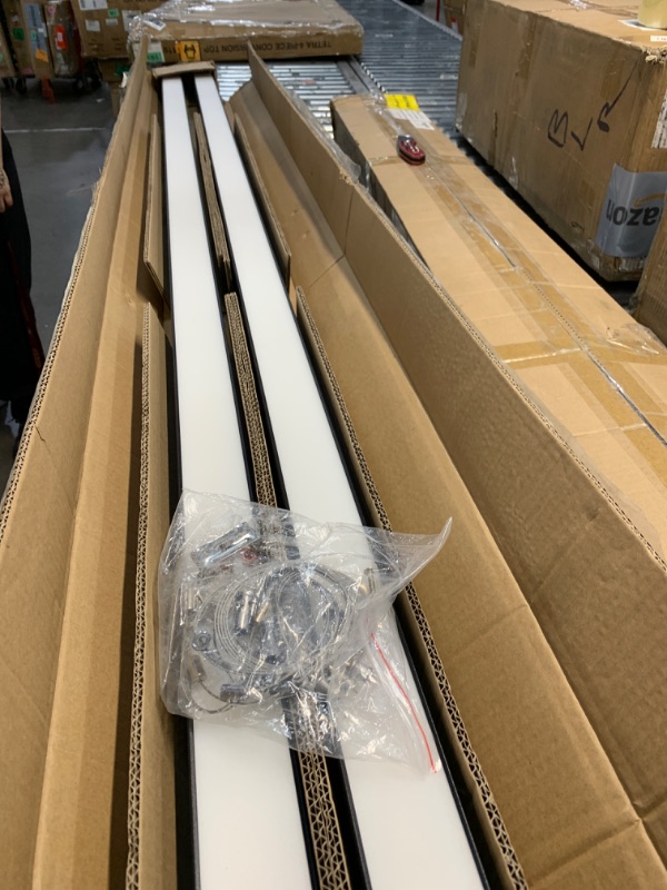 Photo 1 of  2 pack ** 4FT Linkable LED Linear Light, 40W 5200lm 3000K/4000K/5000K Selectable, 0-10V Dimmable Architectural Linear Lighting Fixture for Offices Colleges Retails, ETL-Listed 