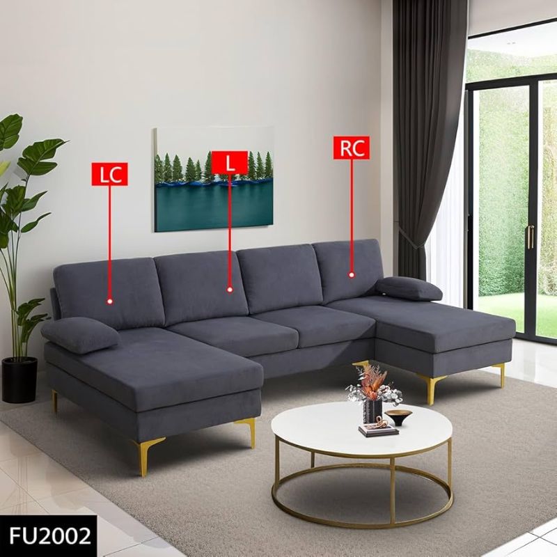 Photo 1 of (RC ONLY) FUOROLA U Shape sectional Sofa (l SHAPE ONLY))