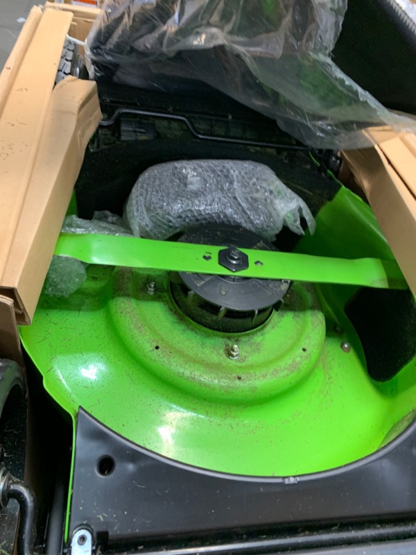 Photo 3 of (missing battery/ sold for parys) Greenworks 80V 21" Brushless Cordless (Self-Propelled) Lawn Mower (LED Headlight + Aluminum Handles), 4.0Ah Battery and Rapid Charger Included (75+ Compatible Tools)