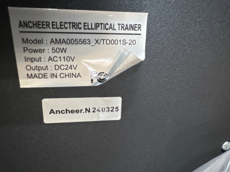 Photo 3 of *Powers on*ANCHEER Under Desk Elliptical Machine