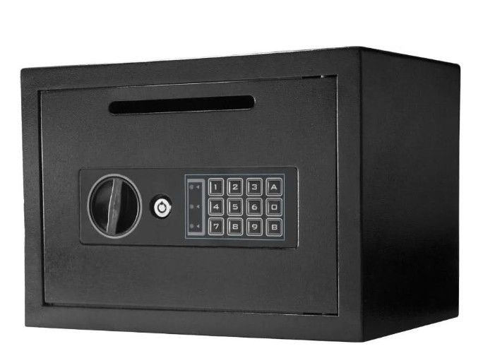 Photo 1 of 1.0 Cubic Feet Safe Box Fireproof Waterproof, Digital Home Security Safe with Programmable Keypad Lock and Spare Keys, Removable Shelf, LED Light for Document Money Jewelry Valuables