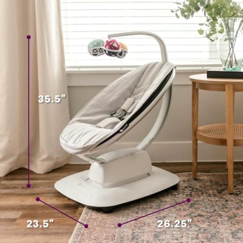 Photo 4 of (READ FULL POST) 4moms MamaRoo Multi-Motion Baby Swing, Bluetooth Enabled with 5 Unique Motions, Grey Gray