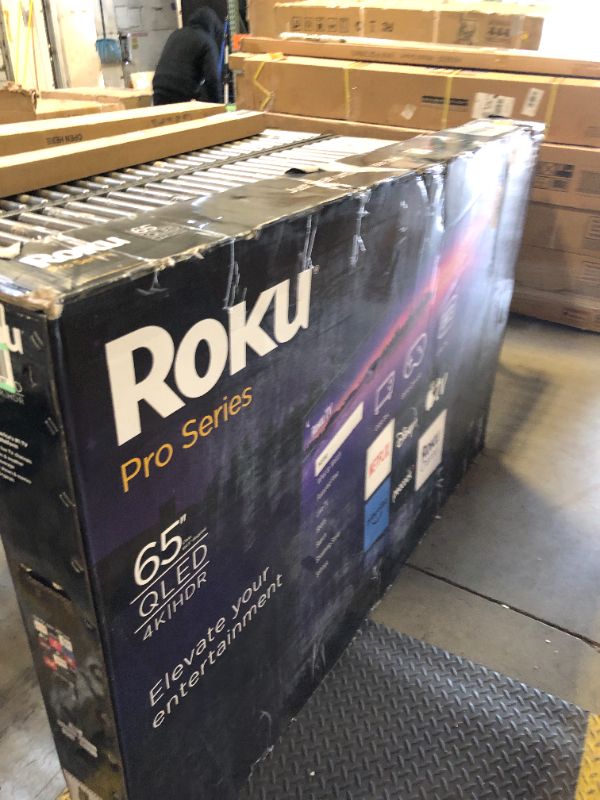 Photo 5 of Roku Smart TV – 65-Inch Pro Series 4K QLED RokuTV with Backlit Voice Remote Pro