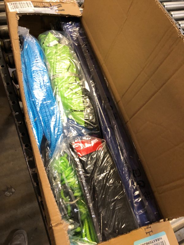 Photo 1 of Outdoor Portable Volleyball Net System - Adjustable Height Poles with Soft Volleyball Ball, Pump, Hammer, Boundary Line, and Carry Bag for Backyard, Beach, Lawn