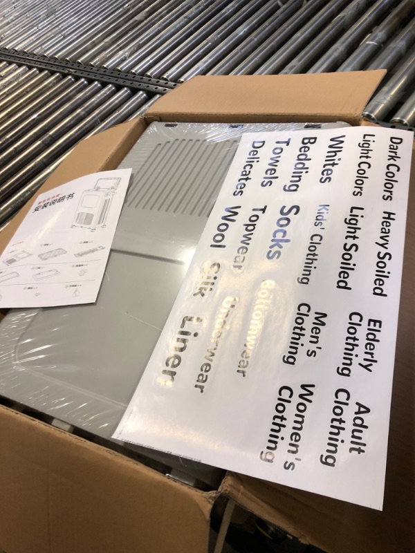 Photo 1 of HAIXIN HOME Slim Laundry Hamper 2 section, Rolling Laundry Basket with Lid, 50L Each, with Wheels & Handle for Easy Transport, Durable Plastic clothes hamper for laundry, Bedrooms, Dorms