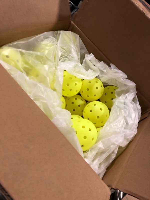 Photo 2 of Franklin Sports Outdoor - X-40 Pickleball Balls - USA Pickleball (USAPA) Approved - 100 Bulk Pack Outside Pickleballs - Yellow - US Open Ball