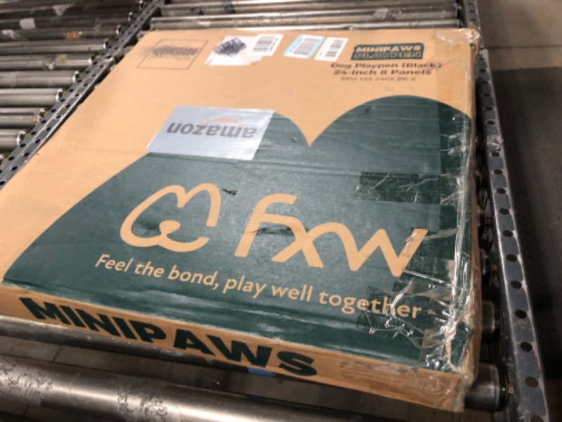 Photo 1 of FXW MiniPaws Dog Playpen Designed for Puppies/Small Dogs, Expandable Dog Pen for Indoor/Outdoor Use, 24 inch 8 Panels