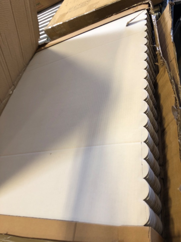 Photo 1 of 36 Pcs 24 x 36 Inch Trifold Poster Display Boards White for Science Fair Presentation Projects Photo Exhibition Display Tri fold Board Foldable Paperboard for School Supplies Bulk Business