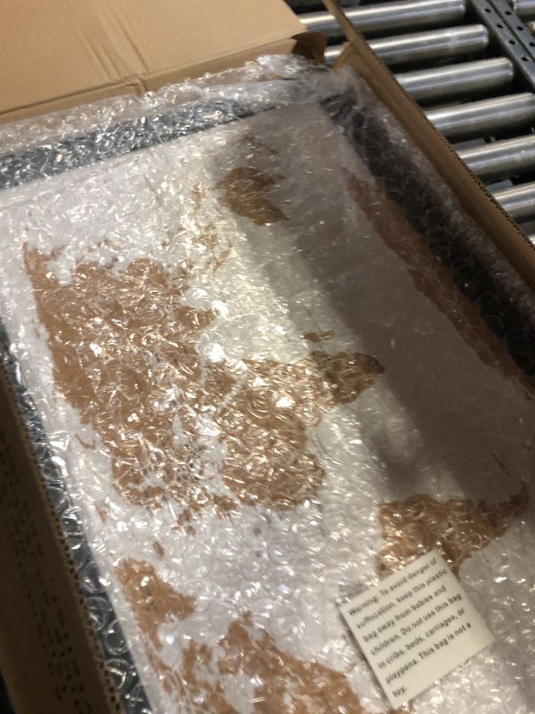 Photo 1 of AdventureScape Push Pin Travel Map - Large 30" x 20" World Map Pin Board with Premium Push Pins made from Cork Board - Gift Idea for Travelers, Partner, Young Adults, and Parents