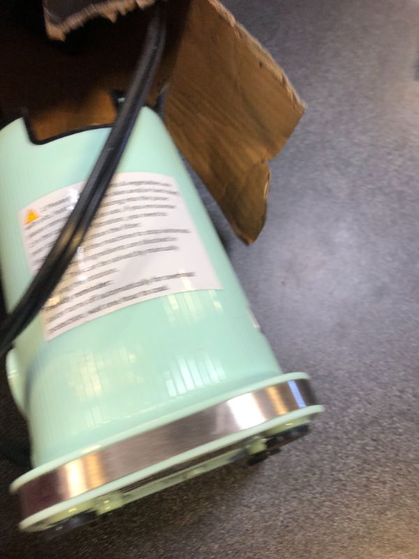 Photo 1 of Aobosi Compact Small Mini Juicer Machines Space-Saving Slow Masticating Juicer with High Juice Yield, Cleaning Brush Included, Small Cold Press Juicer Fit for Travel/Picnic/Office (Mint Green)