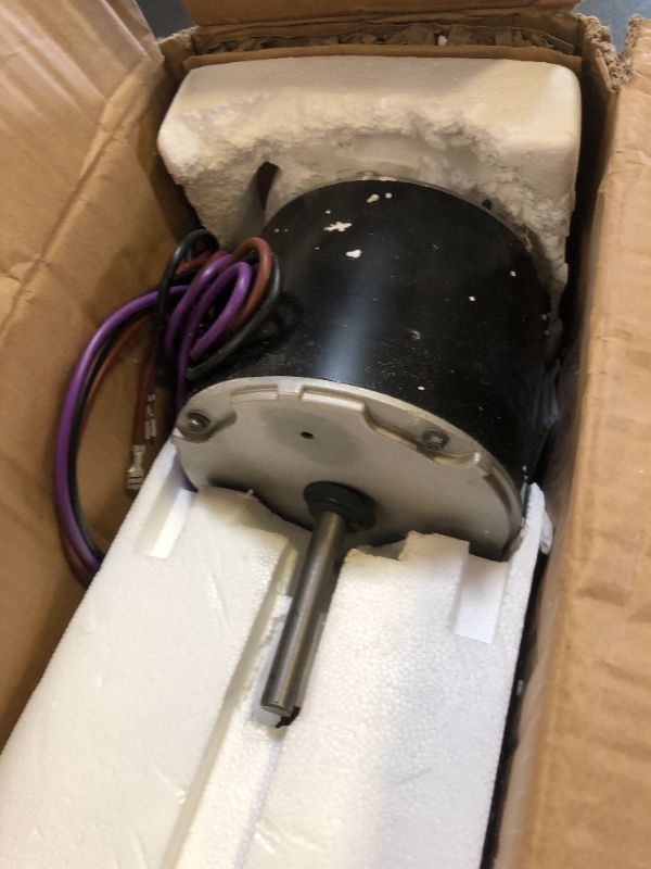 Photo 2 of 0131M00061SP, 1/4 Hp Condenser Fan Motor Replaces Goodman Condenser Fan Motor, Zongshan Broad-Ocean Motor YDK-180S84062-01-830 RPM, 1-Speed, Replaces Amana Janitrol P/N: 0131M00014PS