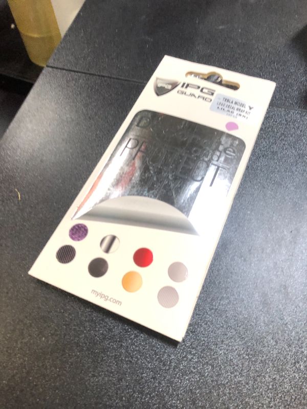 Photo 1 of IPG for Tesla Model Y Logo Decal Wrap Kit (8 Logo Set) Emblem Overlay Stickers - Emblem Do it Yourself Stickers Set Personalize Your Model Y (Gloss Lilac)