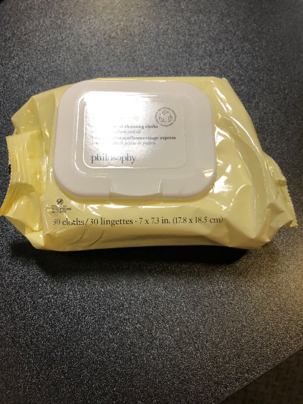 Photo 2 of Philosophy Purity Cleansing Towelettes - 30 count