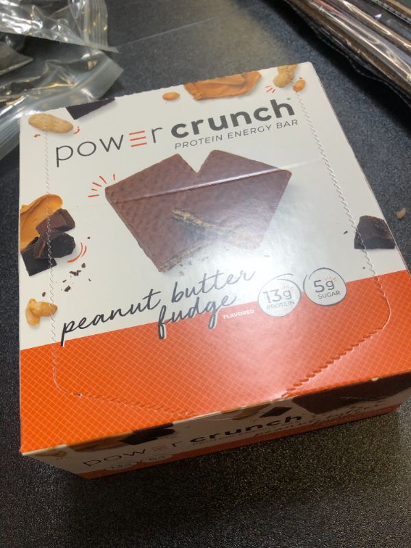 Photo 2 of BioNutritional Research Group Power Crunch Protein Energy Bar Peanut Butter Fudge 12 Bar(S)-06/2025