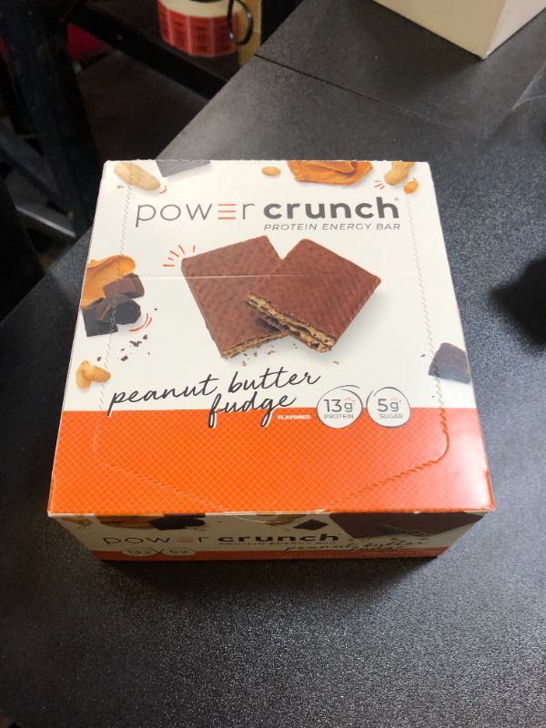 Photo 2 of BioNutritional Research Group Power Crunch Protein Energy Bar Peanut Butter Fudge 12 Bar(S)- 06/2025