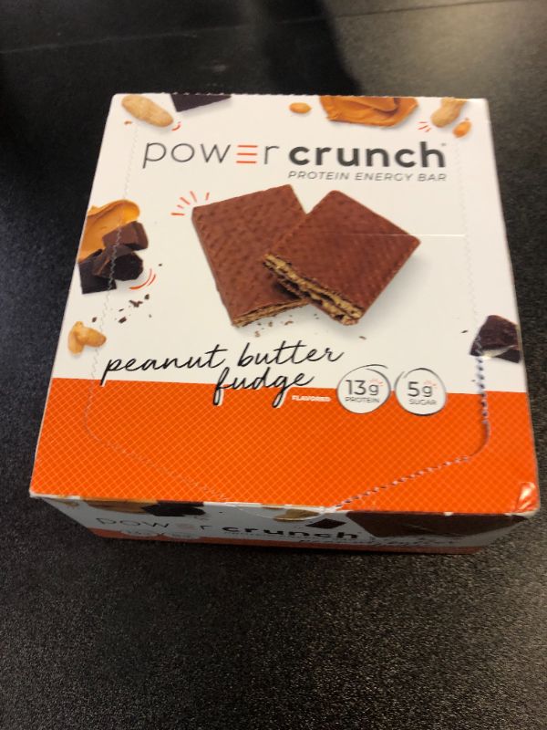 Photo 2 of BioNutritional Research Group Power Crunch Protein Energy Bar Peanut Butter Fudge 12 Bar(S)- 06/2025