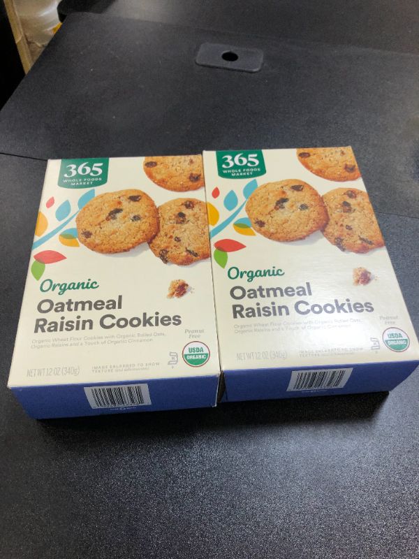 Photo 2 of 365 by Whole Foods Market, Cookie Oatmeal Raisin Organic, 12 Ounce (Pack of 2) Raisin 12 Ounce (Pack of 2)-11/28/2024