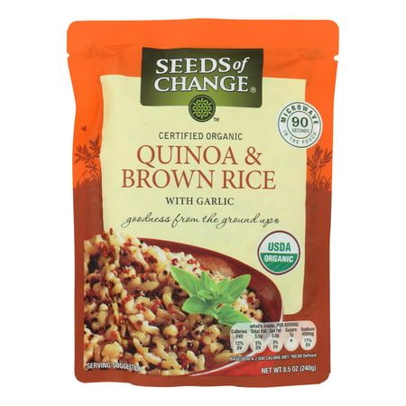 Photo 1 of 12 Seeds of Change Quinoa & Brown Rice with Garlic - 8.5 Oz bb 09 2025
