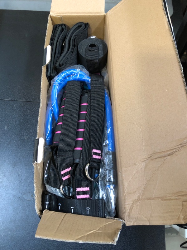 Photo 1 of Upgraded Pilates Bar Kit – 39” Adjustable Exercise Equipment for Men, Women with 6X 20, 30, 40 lbs Resistance Bands with Adjustment Buckle – Pilates Equipment for Home Workouts for All Fitness Levels
