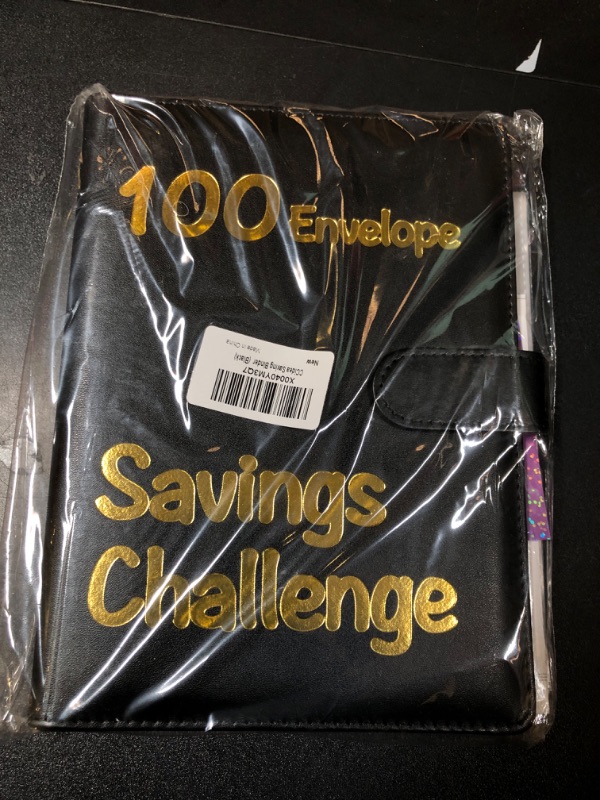 Photo 2 of 100 Envelopes Money Saving Challenge - Christmas Gifts for Women Friends, Savings Challenges Book with Envelopes & Challenge Tracker, Easy and Fun Way to Save $5,050 - Black