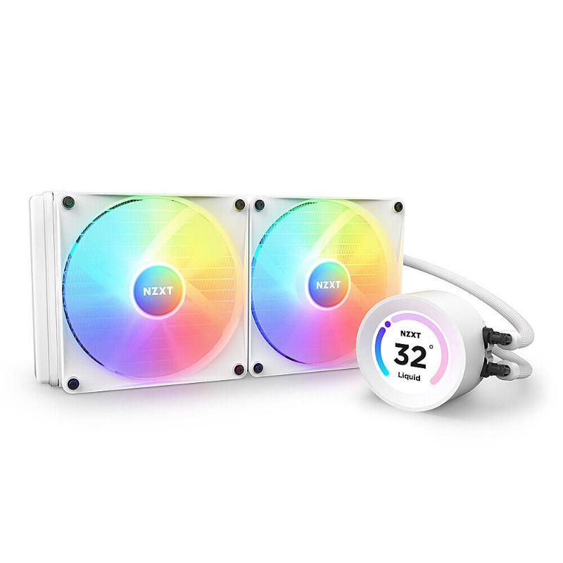 Photo 1 of RL-KR28E-W1 280 Mm Kraken Elite RGB All-in-One Liquid CPU Cooler, White