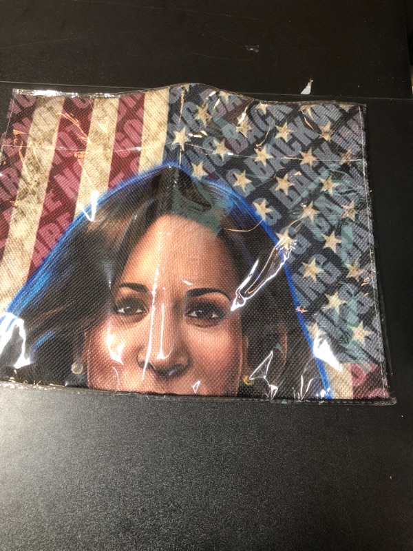 Photo 2 of Kamala Harris 2024 Garden Flag,Kamala Harris For President 2024 Flag 12x18 Inch Double Sided for Outside Flag,for Yard Lawn Garden Decor, for House Sign Outside Decorations