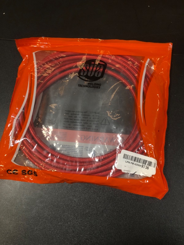 Photo 2 of TIG Torch Power Cable - SÜA®Flex - Model: 46V30-RSF - 25 feet - 1pc for 26 Series Air-Cooled TIG Torches