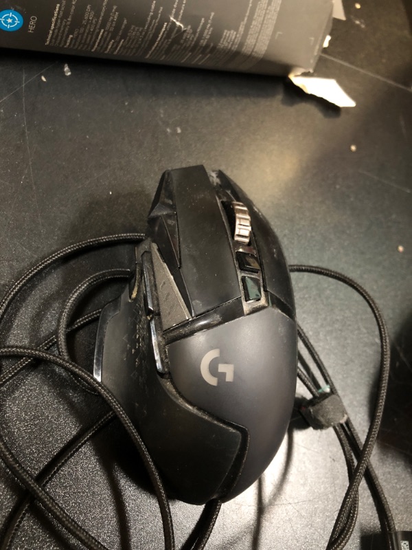 Photo 2 of Logitech G502 HERO High Performance Wired Gaming Mouse, HERO 25K Sensor, 25,600 DPI, RGB, Adjustable Weights, 11 Programmable Buttons, On-Board Memory, PC / Mac