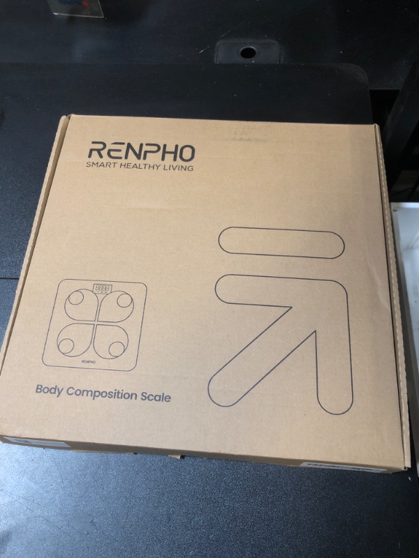 Photo 2 of RENPHO Rechargeable Smart Scale, Digital Weight Scale for Body Weight, Bathroom Scale with BMI and Body Fat, FSA HSA Eligible, Body Composition Monitor with Smartphone App, 396 lbs, Elis 1