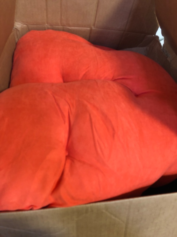 Photo 2 of Blazing Needles Tangerine Dream Solid Chair Cushion ONLY***