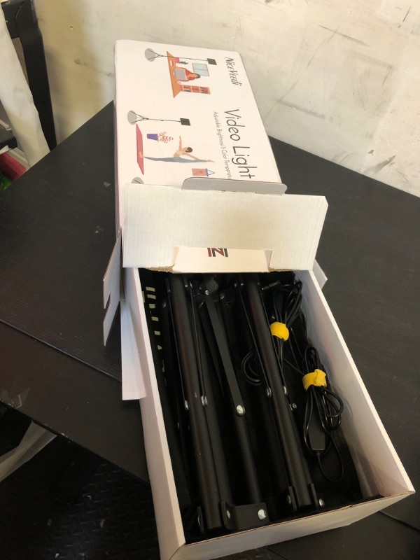 Photo 1 of 2-Pack LED Video Light Kit, NiceVeedi Studio Light, 2800-6500K Dimmable Photography Lighting Kit with Tripod Stand&Phone Holder, 73" Stream Light for Video Recording, Game Streaming, YouTube… 15W-2 Pack